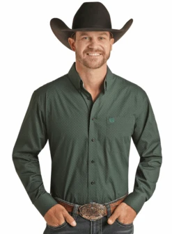 Rock & Roll Denim Mens Brushed Cotton Print Shirt