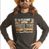 Rock & Roll Denim Men's Dale Brisby Rodeo Time SW Hoodie -Western Cowboy Clothing rock roll denim mens dale brisby rodeo time sw hoo