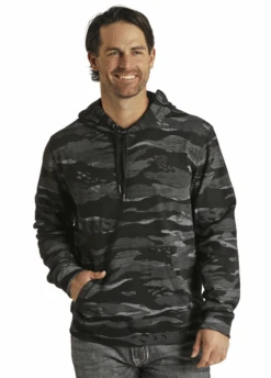 Rock & Roll Denim Men's Printed Camo Hoodie