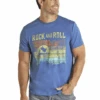 Rock & Roll Denim Mens Rock & Roll Graphic Tee Serape Bull -Western Cowboy Clothing rock roll denim mens rock roll graphic tee serape