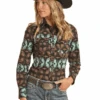 Rock & Roll Denim Women's Shared Core Snap Shirt -Western Cowboy Clothing rock roll denim womens shared core snap shirt