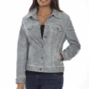 Scully Denim Lamb Skin Leather Jacket -Western Cowboy Clothing scully denim lamb skin leather jacket