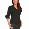 Scully Peruvian Cotton Blouse Black -Western Cowboy Clothing scully peruvian cotton blouse black