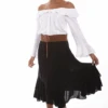 Scully Ruffle Skirt With Crochet Band -Western Cowboy Clothing scully ruffle skirt with crochet band