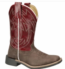 Smoky Mountain Youth Burgundy Nomad Boots