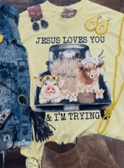 Southern Sparkle Clothing Co I'm Trying T-Shirt