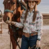 Sterling Kreek Womens Western Shirt - Lesson In Leavin'