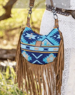 STS Ranchwear Nellie Fringe Bag - Mojave Sky
