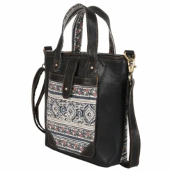 Vaan & Co Blues Bucket Bag Upcycled Leather Purse -Western Cowboy Clothing vaan co blues bucket bag upcycled leather purse 3